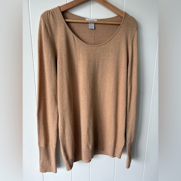 Alfred Sung Camel Cashmere Blend Sweater | Size XL - Picture 3 of 7
